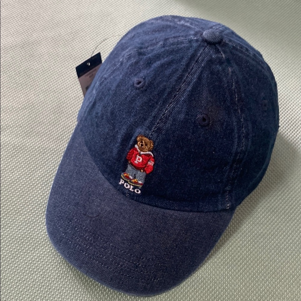 Polo Ralph Lauren Navy Cap with Bear Logo